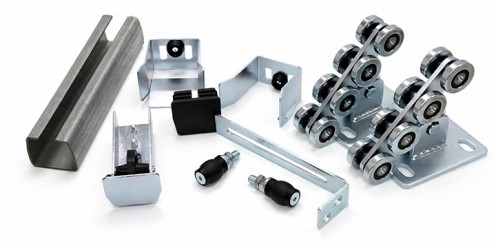 Комплект стандарт для откатных ворот с шиной 5 м + каркас